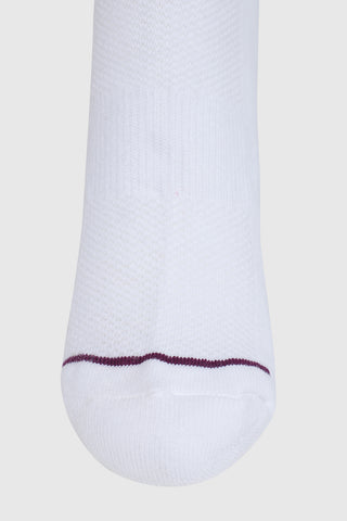 Legacy Quarter Socks White/Purple