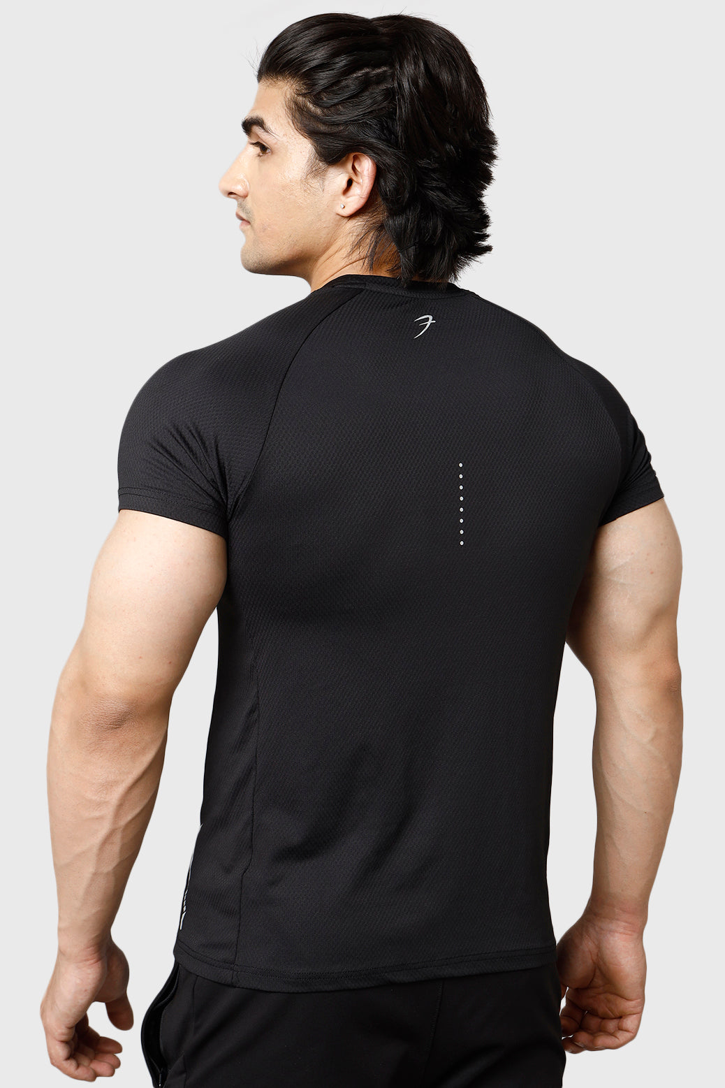 Aura Textured Tshirt Black