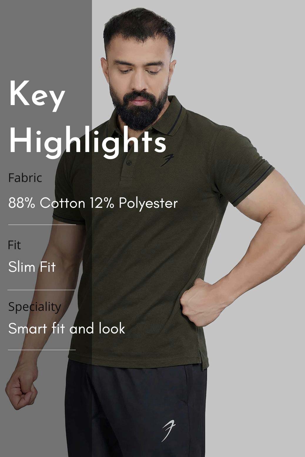 Mark Polo T-shirt Olive