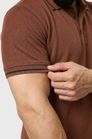 Mark Polo T-shirt Coffee