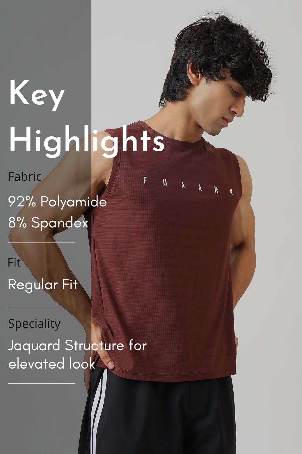 Structure Muscle Tank Brown