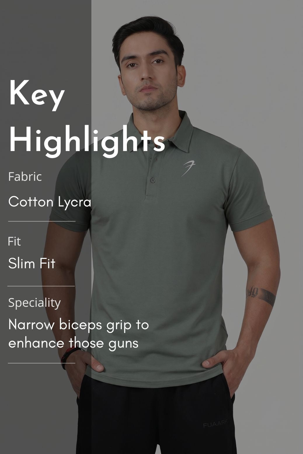 Polo T-shirt Sage Green