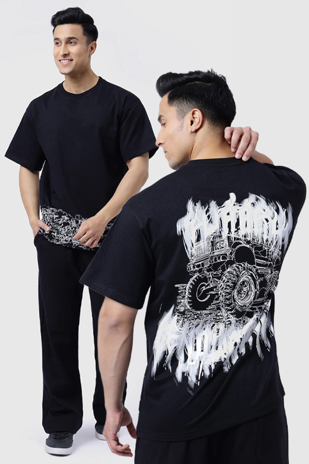 Monster Truck Oversized T-shirt Black