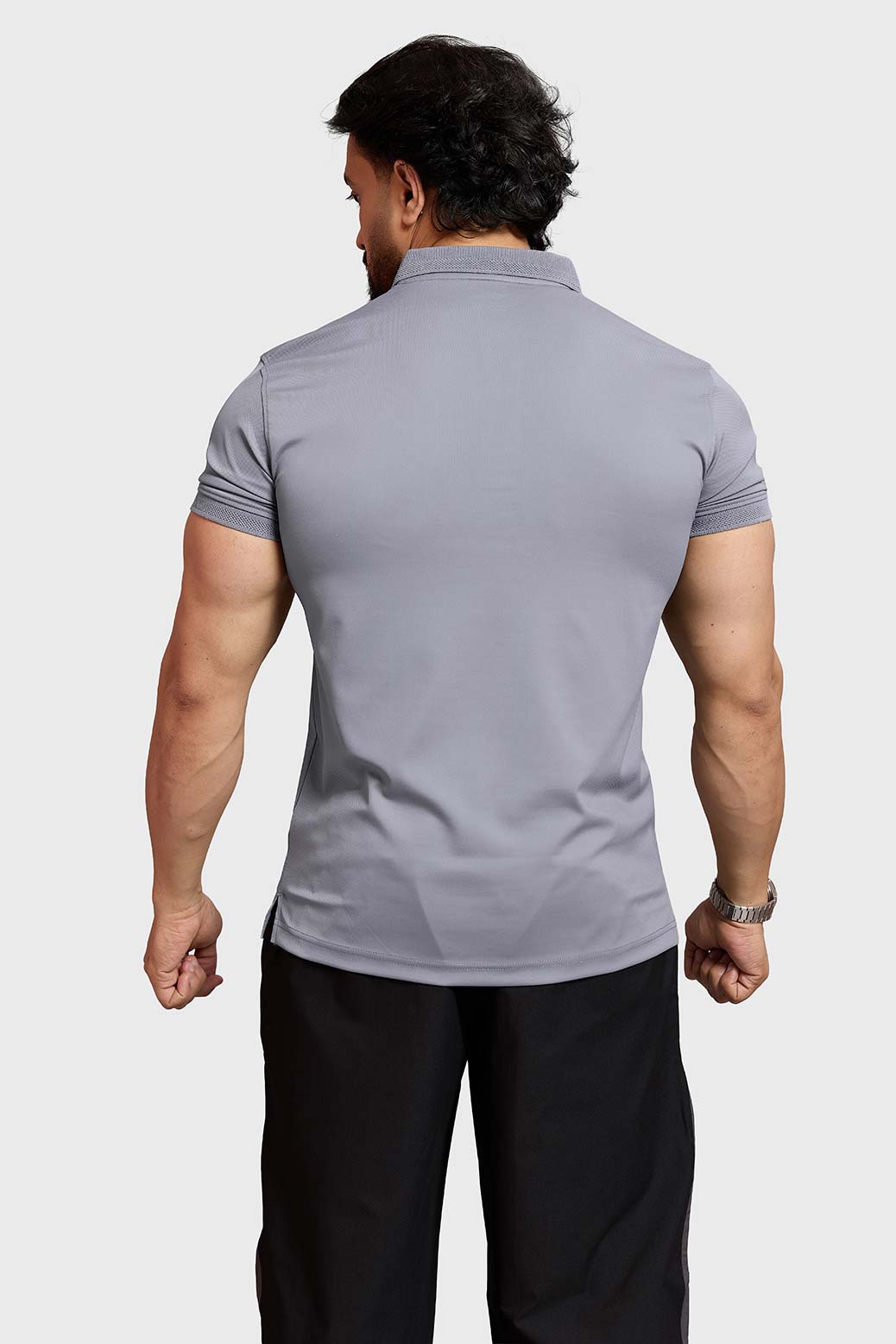 Obsidian Polo T-shirt Light Grey