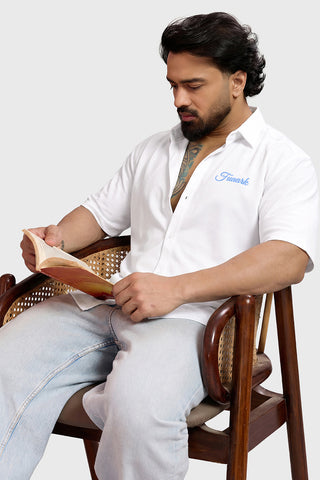 Off Duty Oversized Shirt White