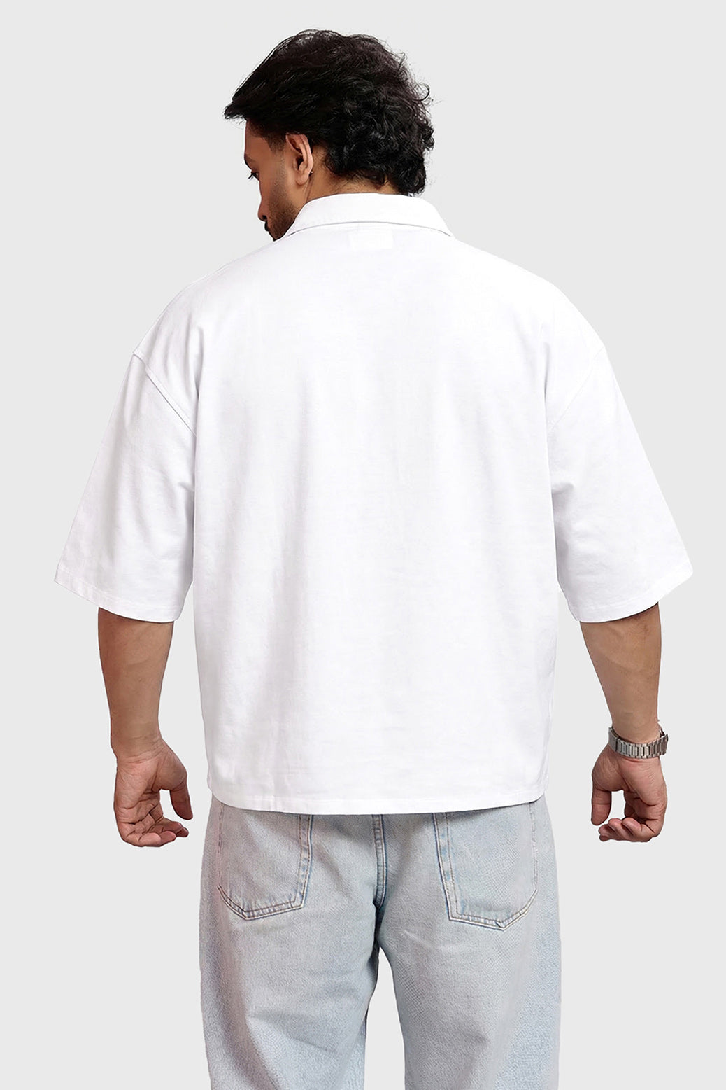Off Duty Oversized Shirt White