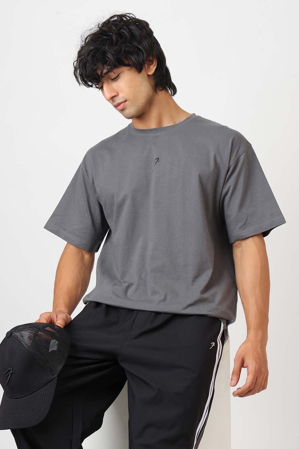 Power Oversized T-shirt Grey