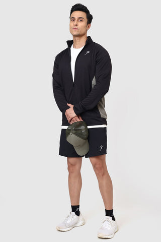 Polish Colourblock Jacket Black