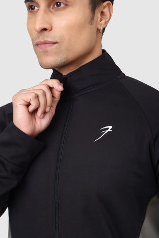 Polish Colourblock Jacket Black