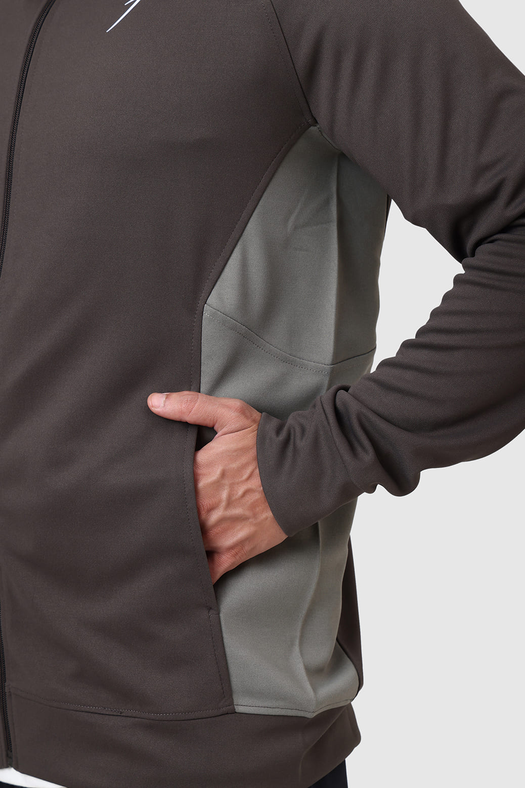 Polish Colourblock Jacket Dark Grey