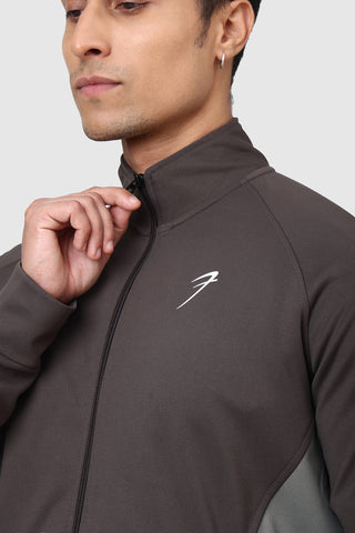 Polish Colourblock Jacket Dark Grey