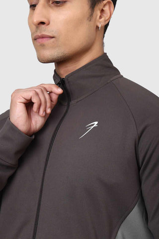 Polish Colourblock Jacket Dark Grey