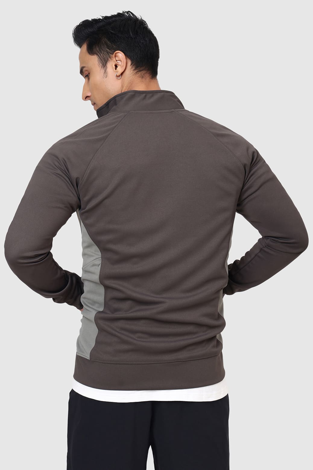 Polish Colourblock Jacket Dark Grey