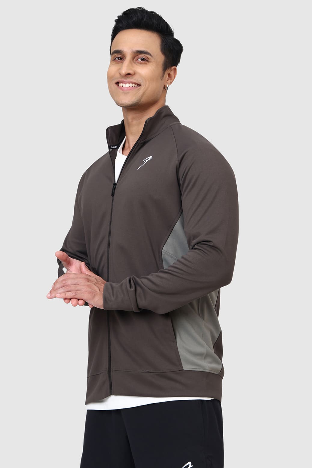 Polish Colourblock Jacket Dark Grey