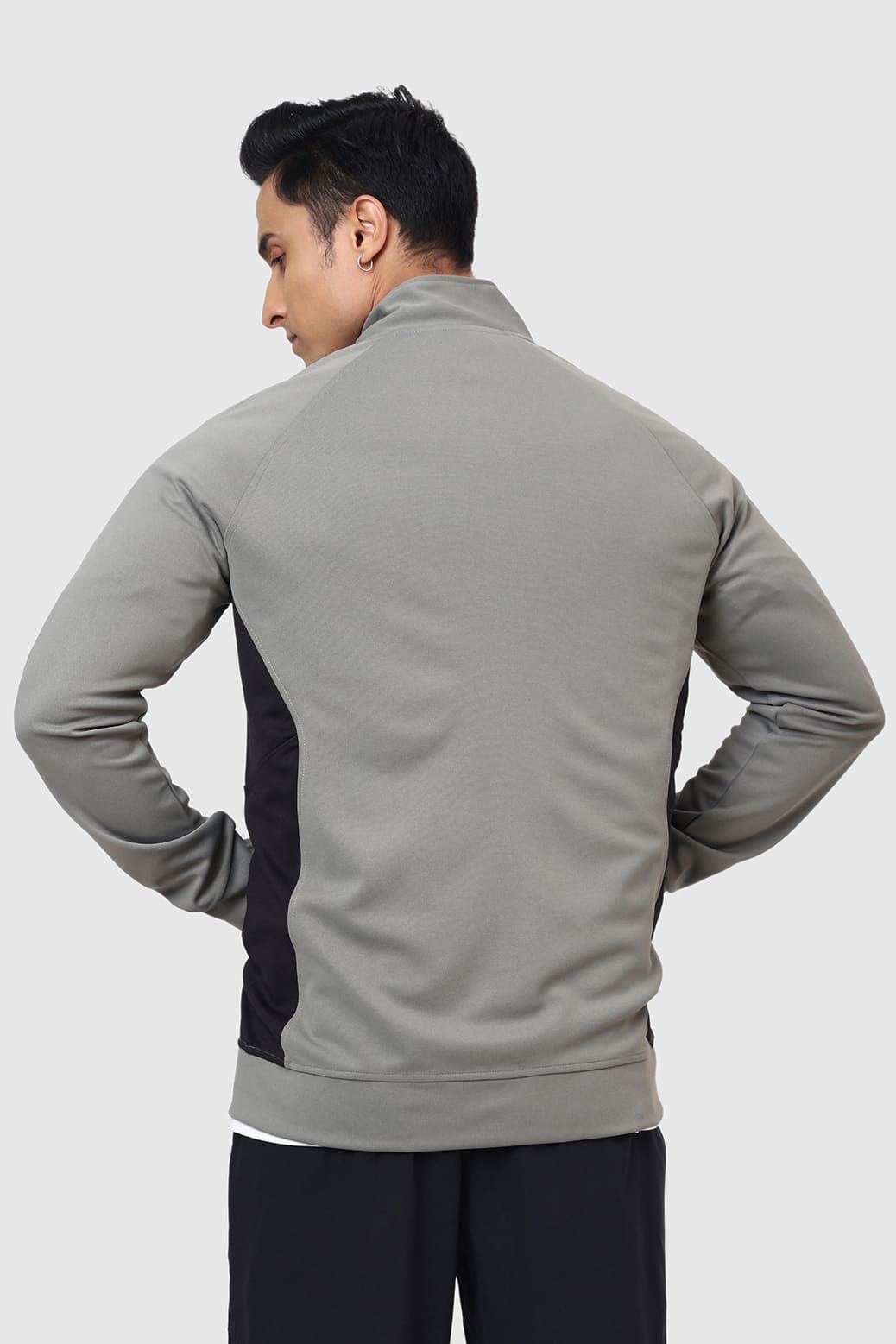 Polish Colourblock Jacket Light Grey