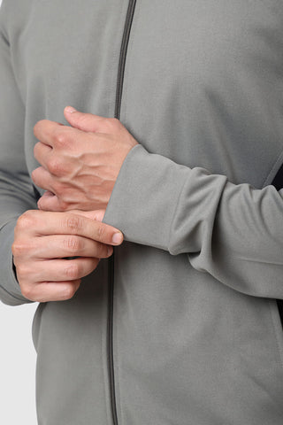 Polish Colourblock Jacket Light Grey