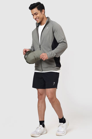 Polish Colourblock Jacket Light Grey