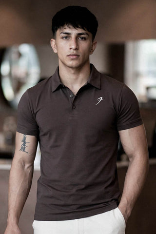 Polo T-shirt Gunmetal