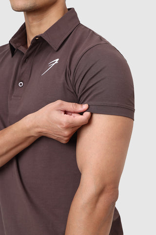Polo T-shirt Brown