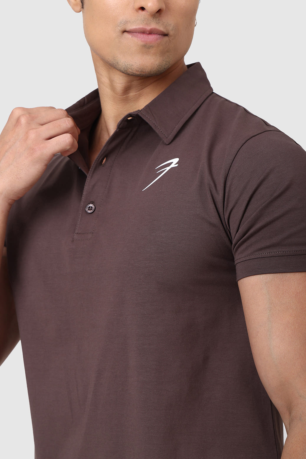 Polo T-shirt Brown