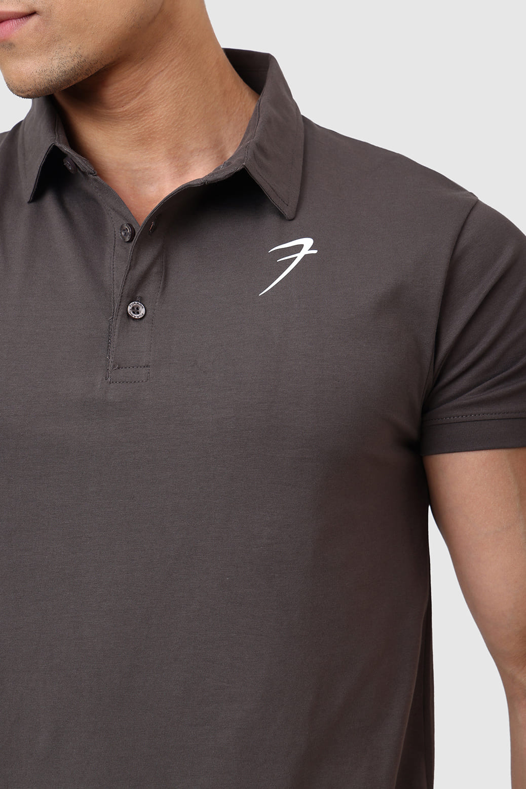 Polo T-shirt Gunmetal