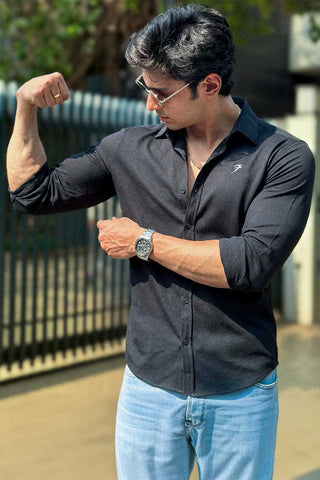 Foundation Fullsleeves Shirt Black