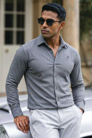 Foundation Fullsleeves Shirt Light Grey