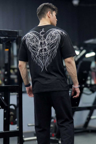 Winged Omen Oversized T-shirt Black