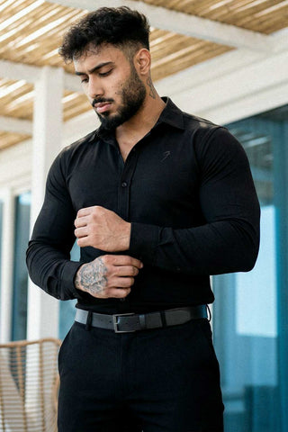 Aero Fullsleeves Shirt Black