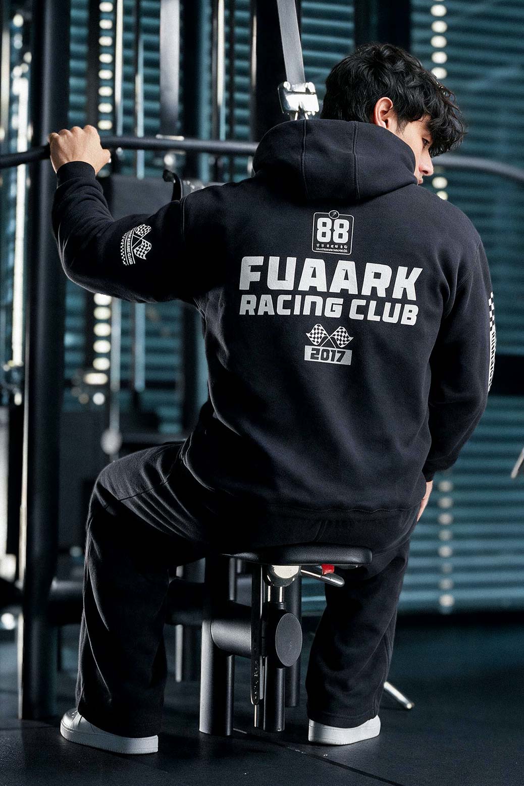 Fuaark Racing Club Oversized Hoodie Black