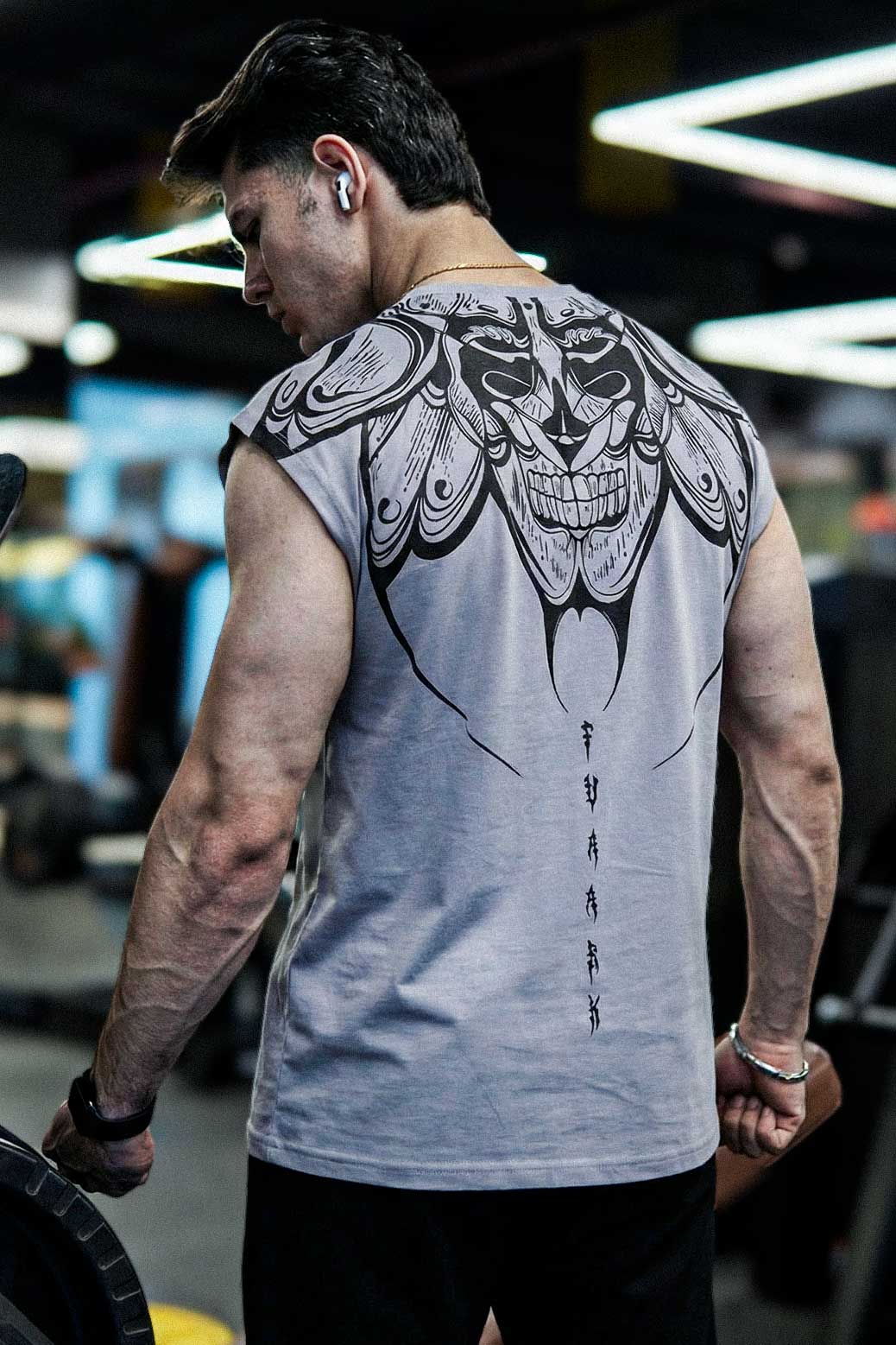 Immortal Capsleeves Tank Light Grey