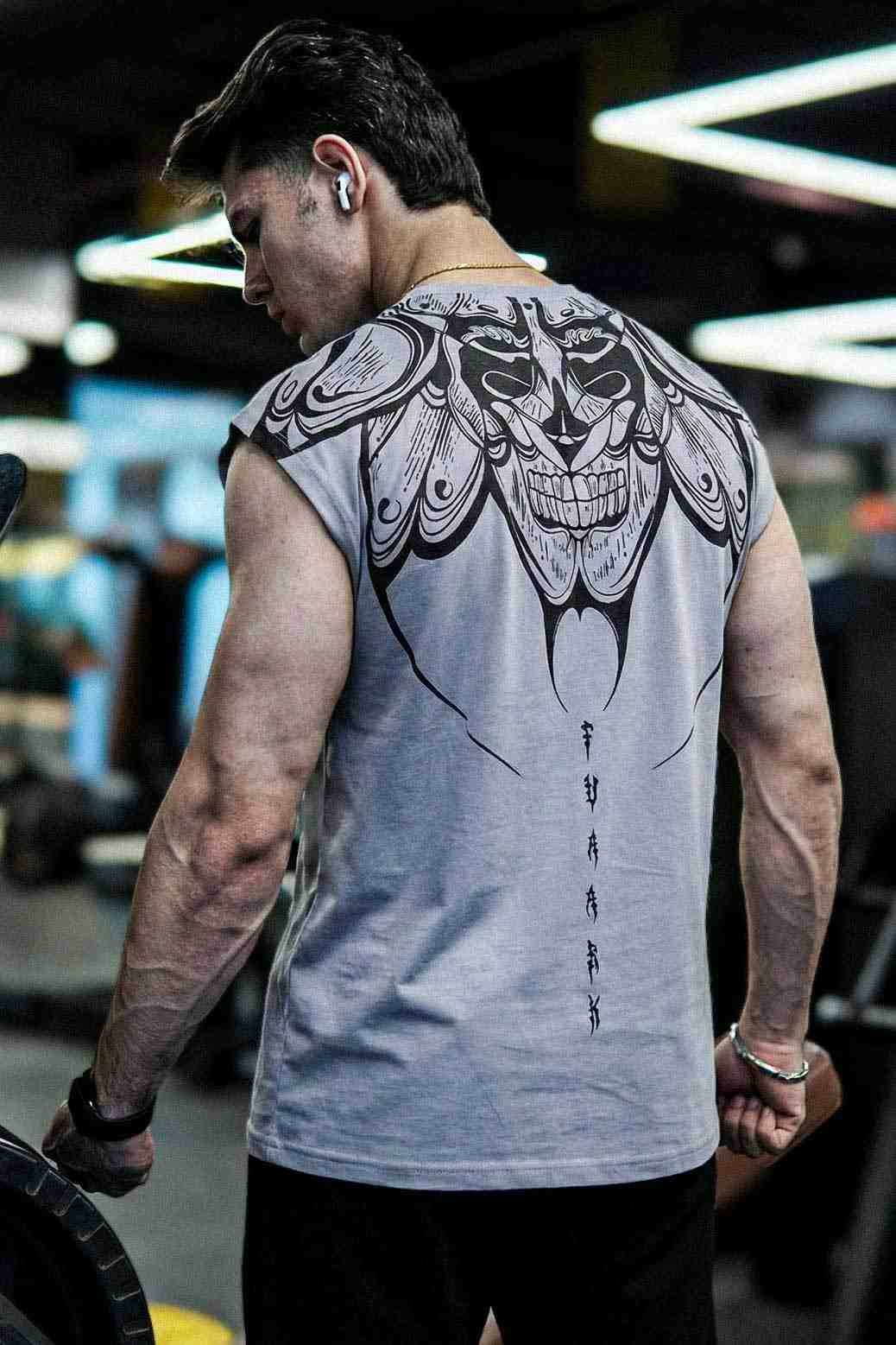 Immortal Capsleeves Tank Light Grey