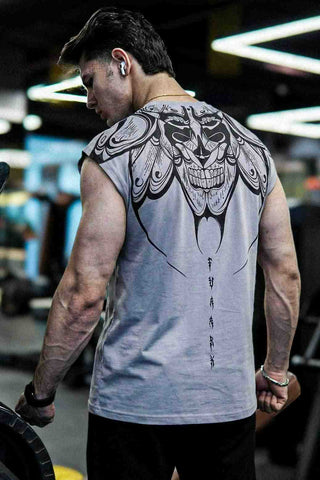 Immortal Capsleeves Tank Light Grey