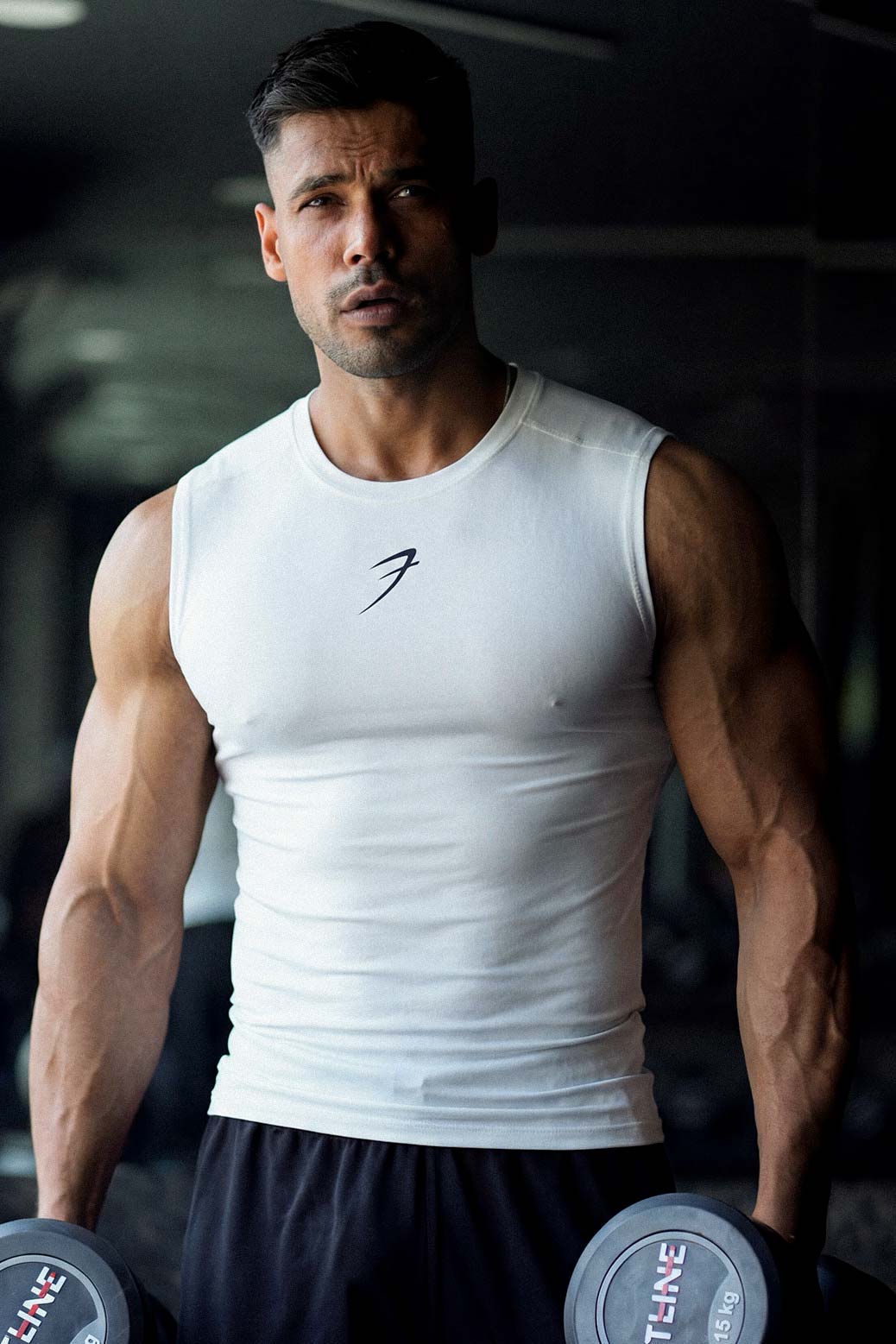Compression Sleeveless Tank White