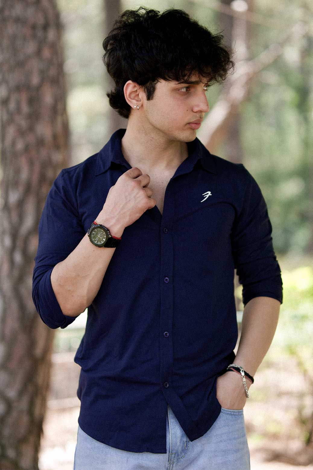 Aero Fullsleeves Shirt Navy