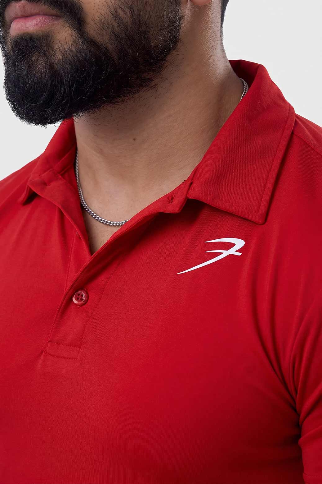 Polo T-shirt Maroon