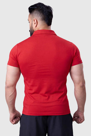 Polo T-shirt Maroon