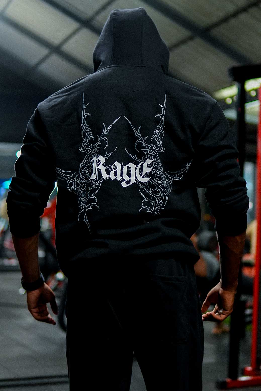 Rage Oversized Hoodie Black