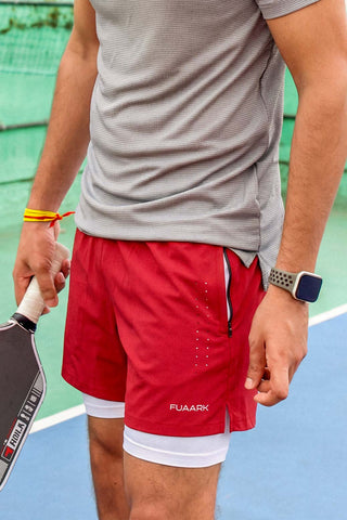 2 in 1 Laser Shorts Red