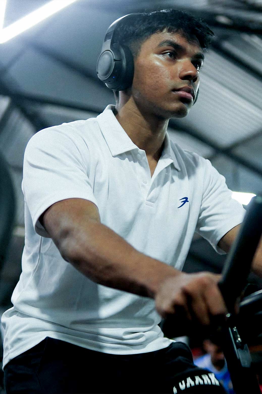 Noir Oversized Polo T-shirt White