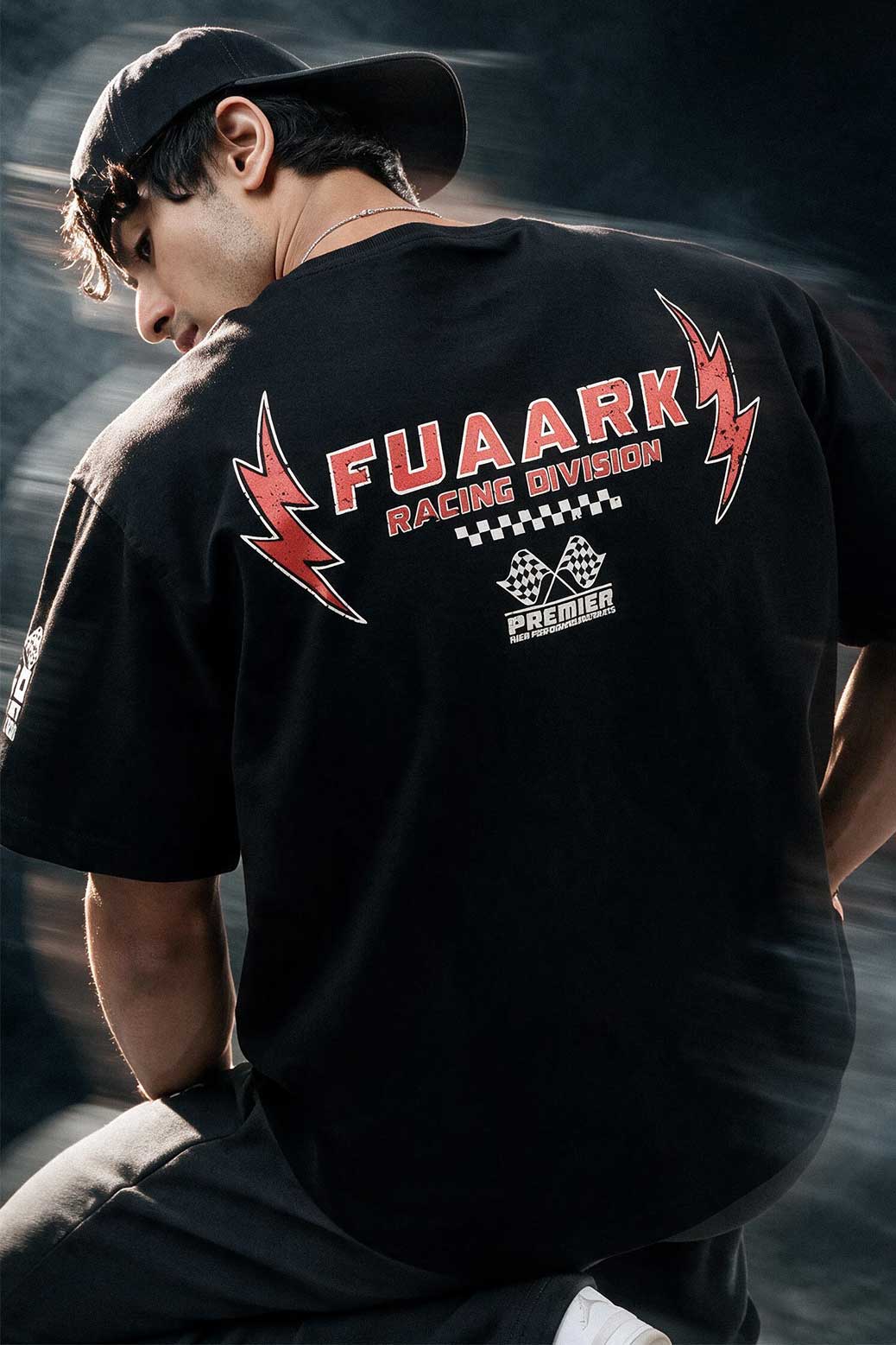 Fuaark Racing Division Oversized T-shirt Black