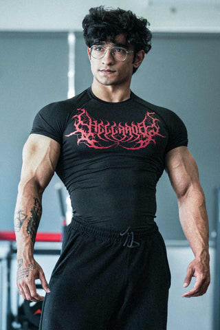 Hellborn Compression T-shirt Black/Red