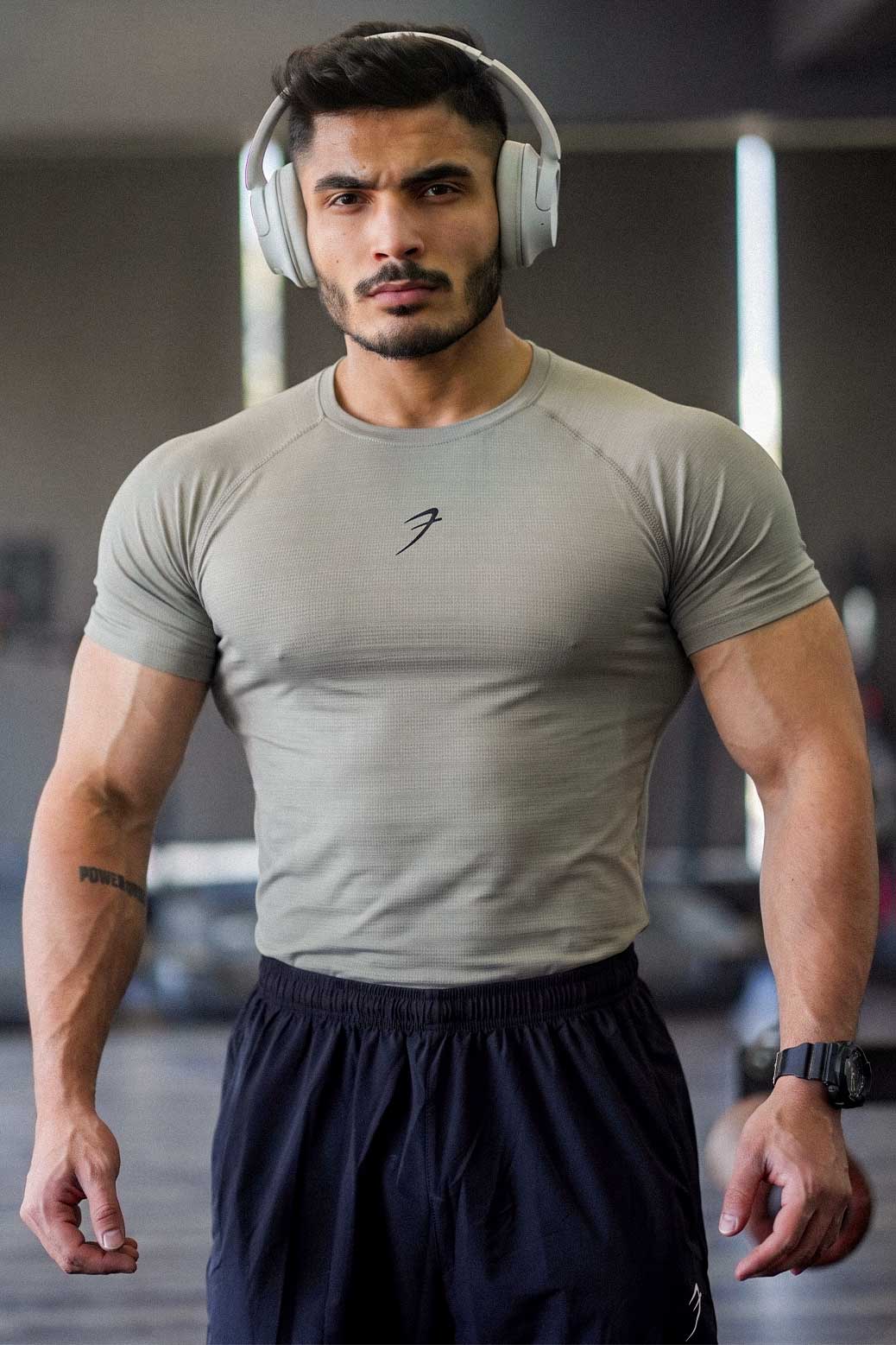 Structure Compression T-shirt Sage Green