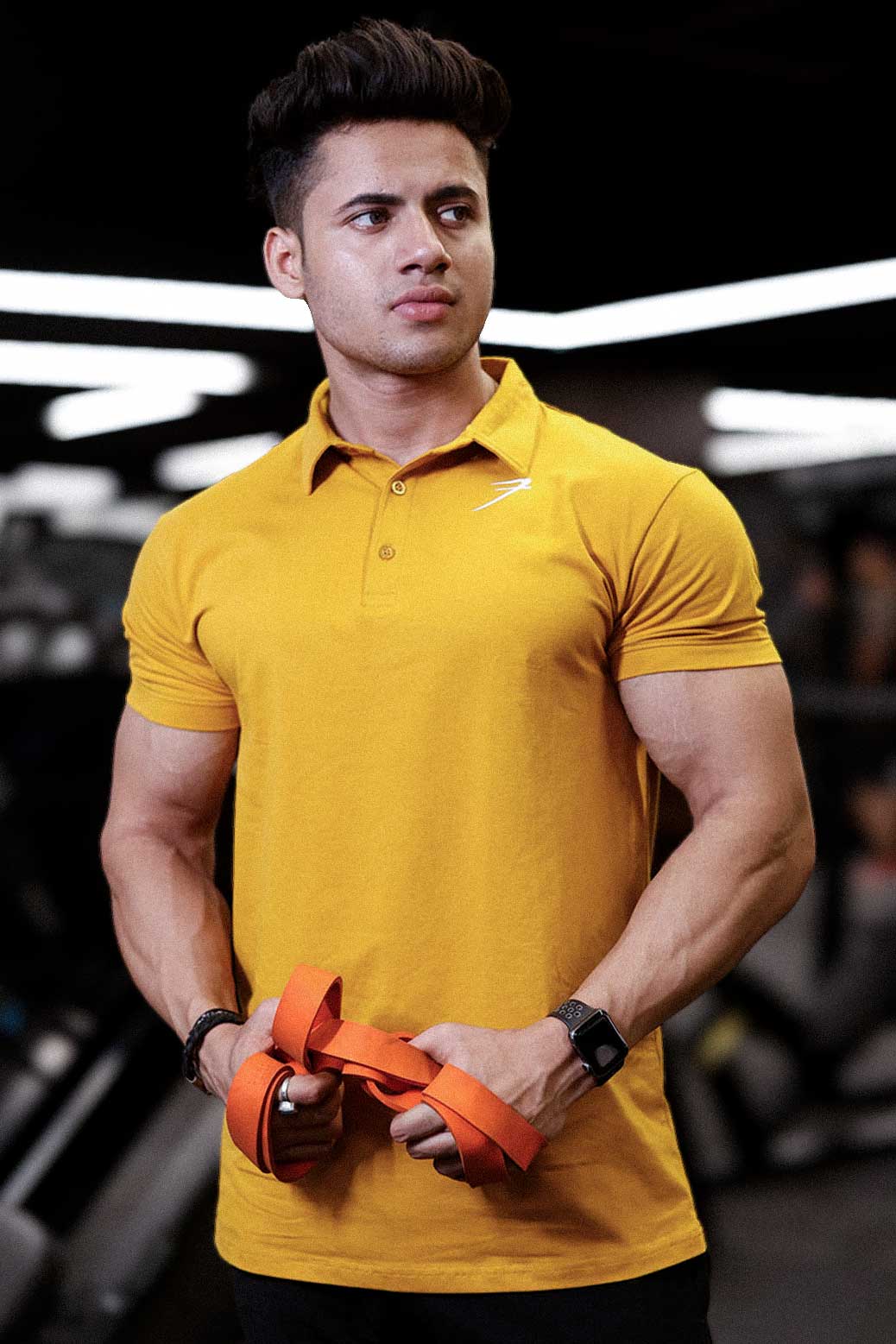 Polo T-shirt Mustard