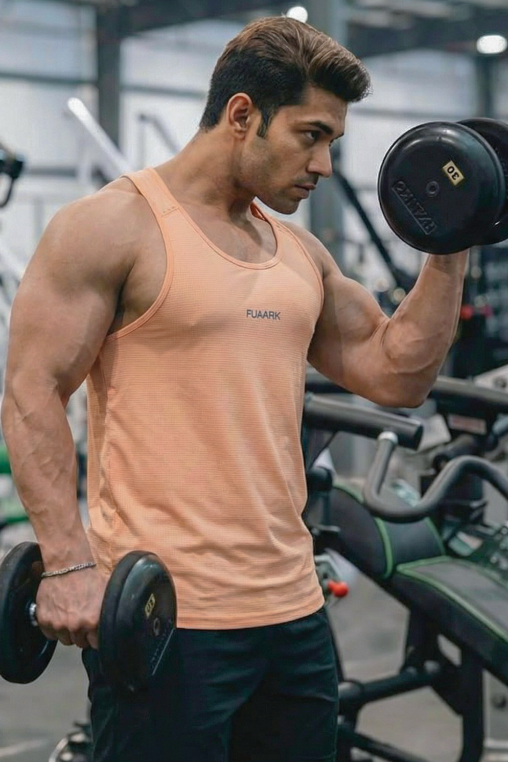 Checks Stringer Peach