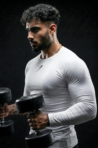 Compression Fullsleeves T-shirt White