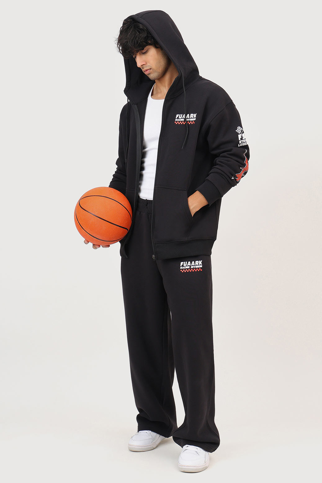 Fuaark Racing Division Oversized Jacket Black