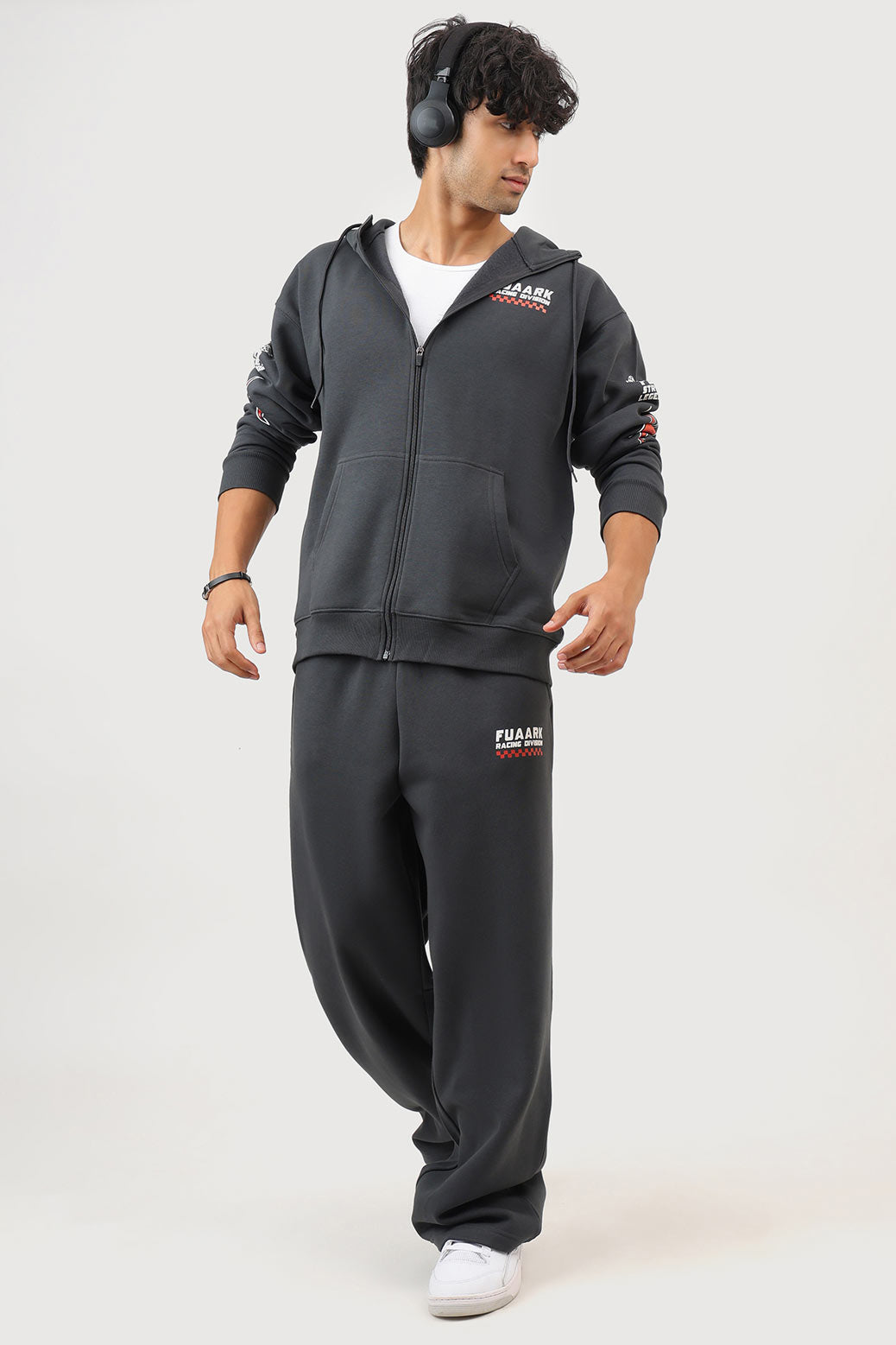 Fuaark Racing Division Oversized Jacket Dark Grey