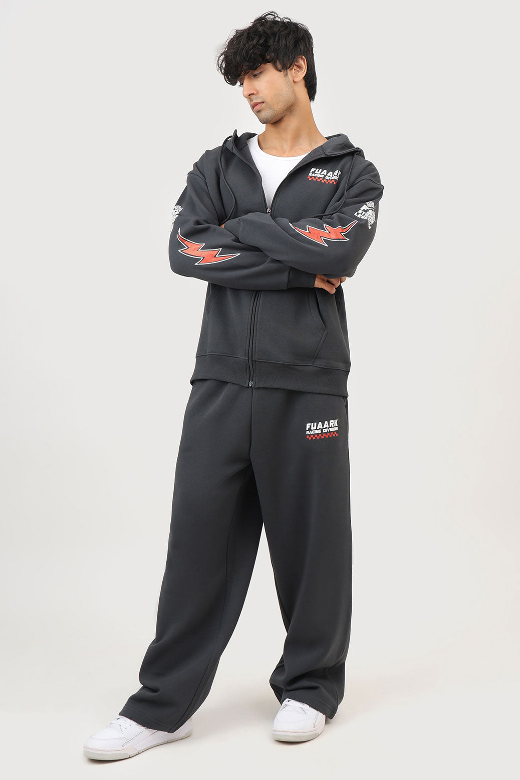 Fuaark Racing Division Oversized Jacket Dark Grey