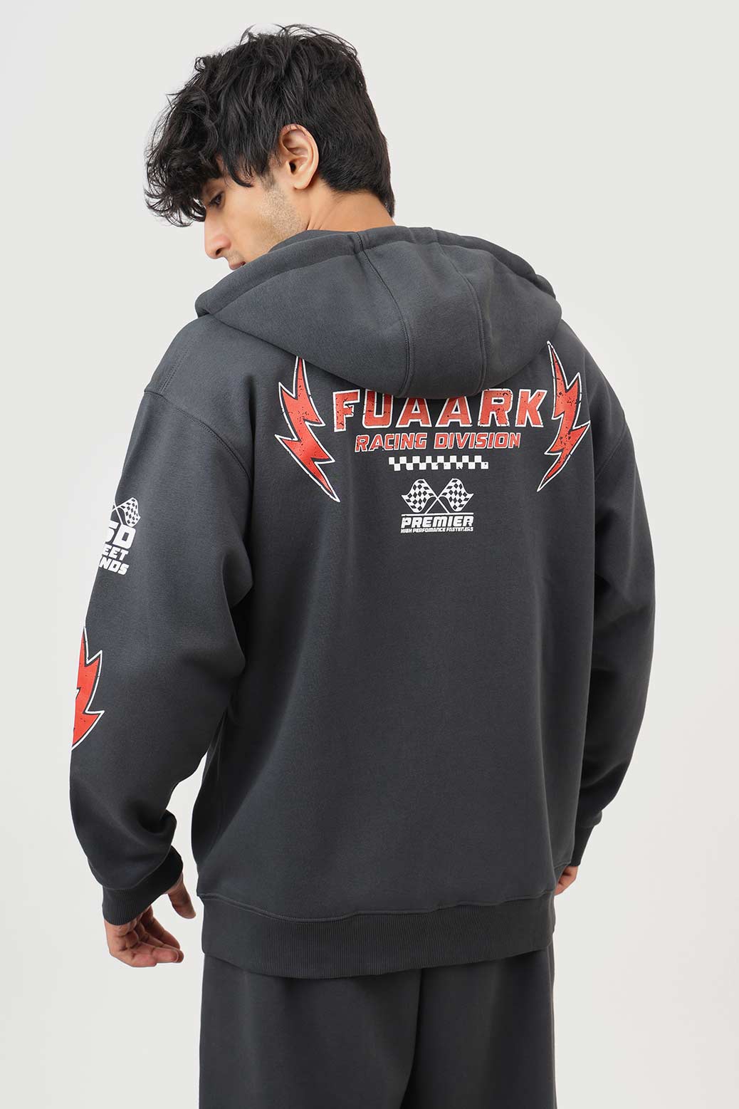 Fuaark Racing Division Oversized Jacket Dark Grey